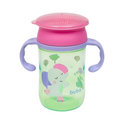 produto: COPO DE TREINAMENTO 360° BUBA ZOO ELEFANTE 300ml 
