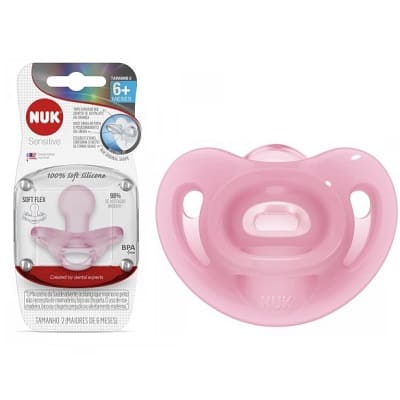 produto: CHUPETA NUK SENSITIVE SOFT 100% SIL GIRL S2 